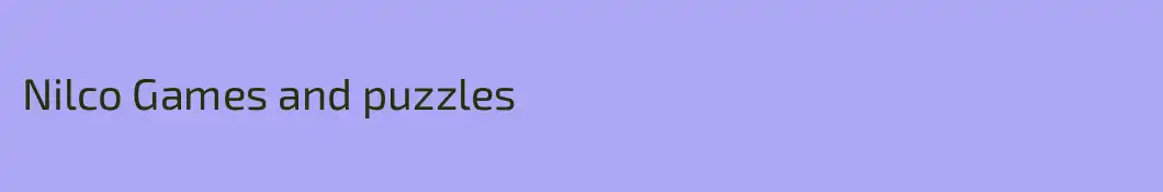 Nilco Games and puzzles